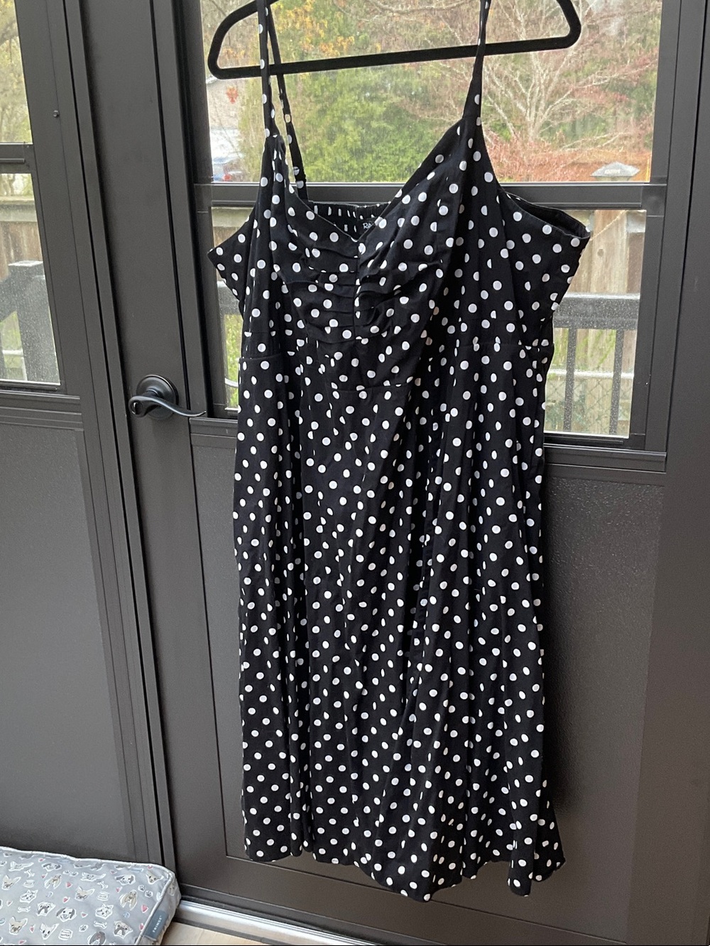 torrid Black & White Polka Dot Midi Slip Dress